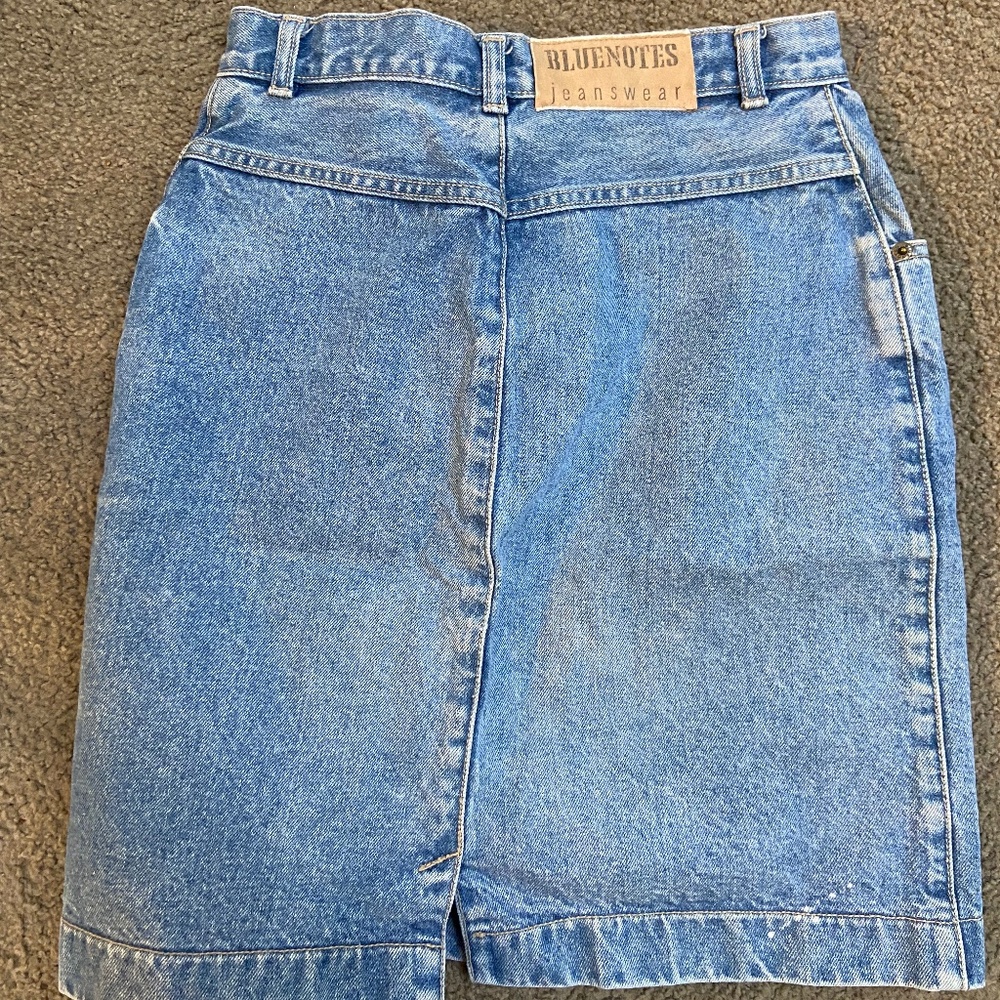 vintage denim skirt